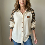 Sabine - Leopardmønstret Skjorte