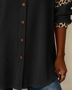 Sabine - Leopardmønstret Skjorte