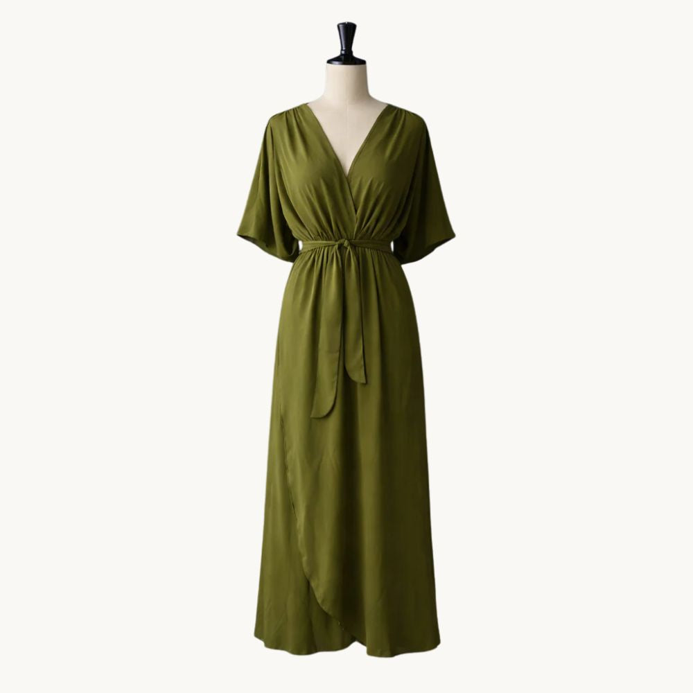 Marta™️ | Chiffon kjole med V-udskæring