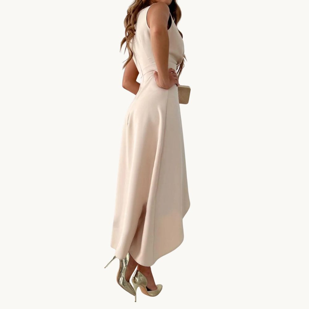 Sophie | Elegant Midi Dress with V-Neck