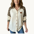 Sabine - Leopardmønstret Skjorte