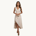Sophie | Elegant Midi Dress with V-Neck