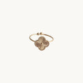 Rosie™️ | Justerbar Ring med Blomstermotiv – Rustfrit Stål