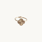 Rosie™️ | Justerbar Ring med Blomstermotiv – Rustfrit Stål