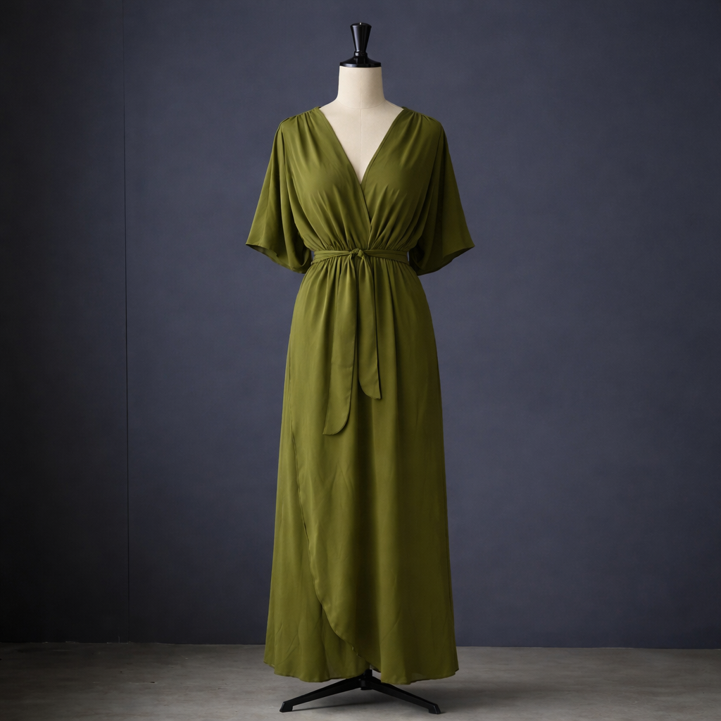 Marta™️ | Chiffon kjole med V-udskæring