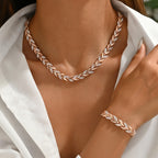 Elegant Fiskehale Smykkesæt