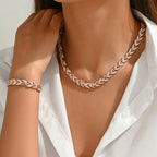 Elegant Fiskehale Smykkesæt