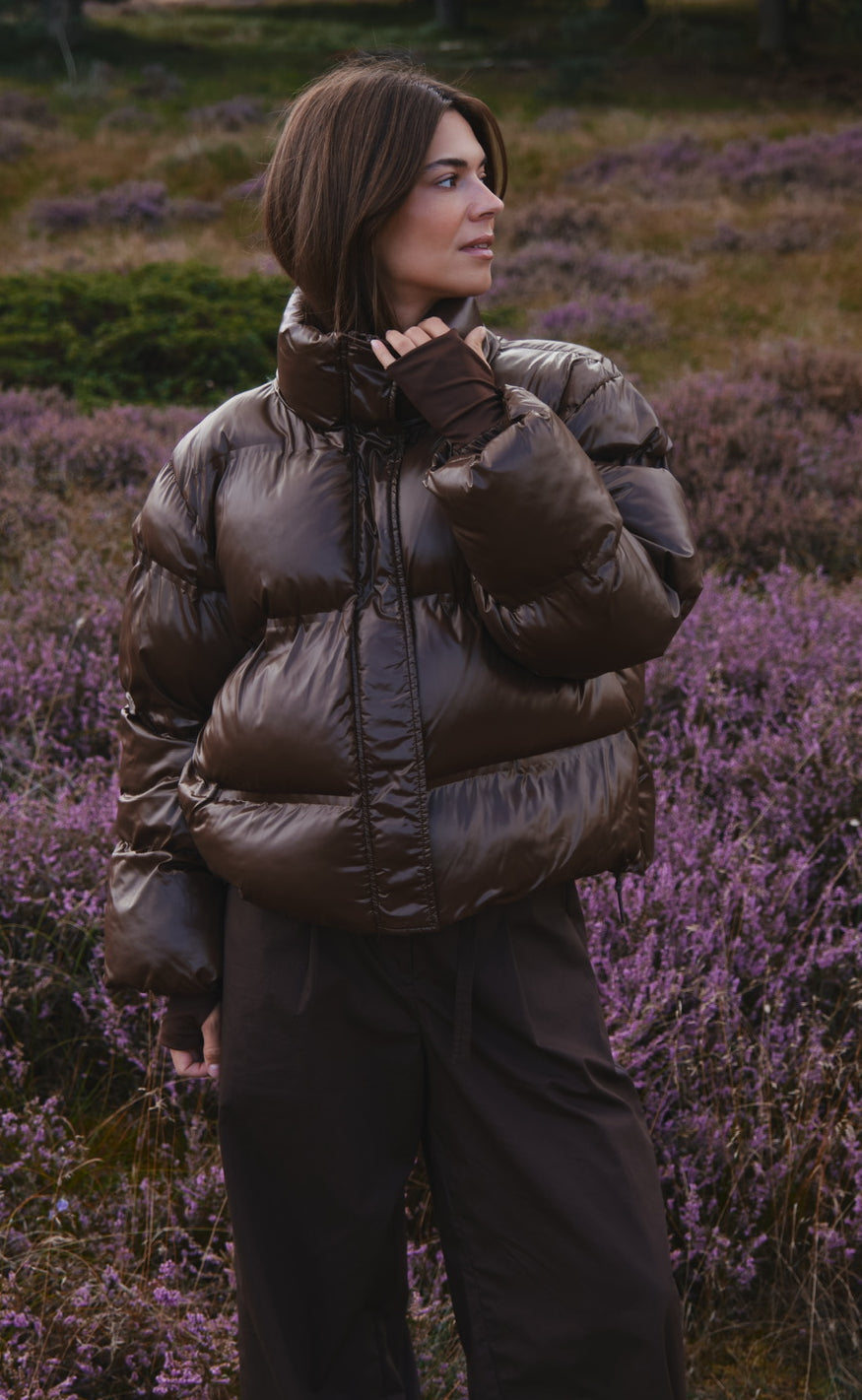 Shiny Puffer - Dark Brown