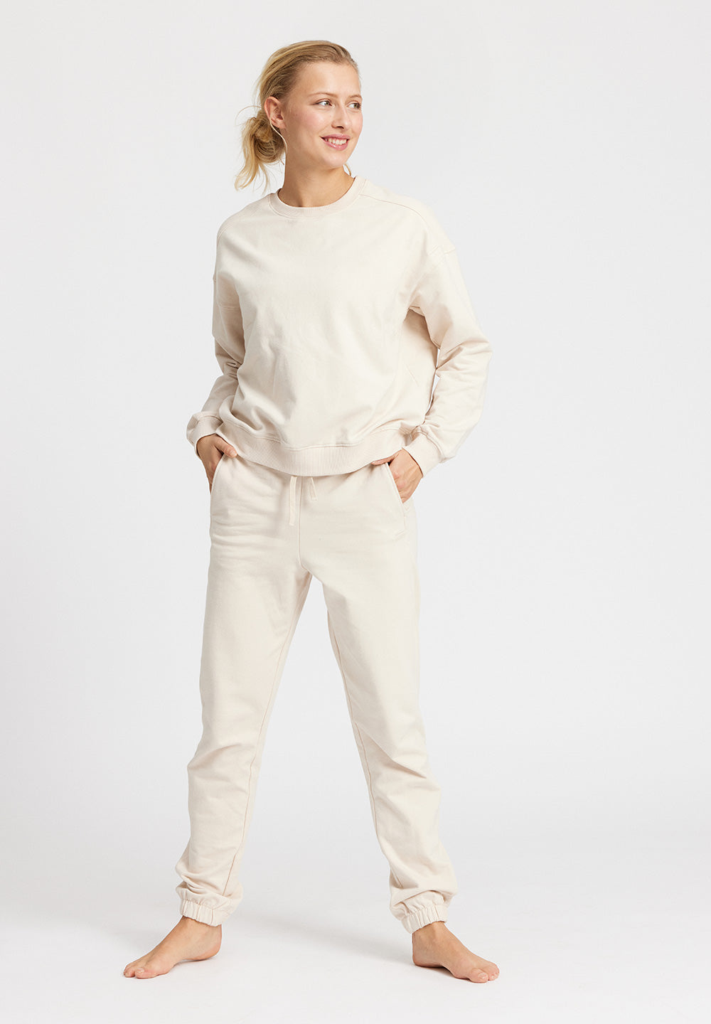 Ibina – Behagelige Sweatbukser | Sand