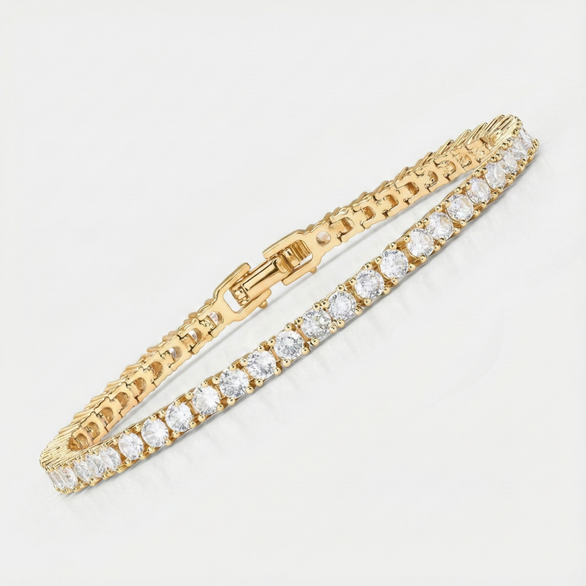 Tennisarmbånd med moissanite