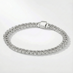 Cubansk armbånd med moissanite