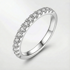 Vielsesring med moissanite