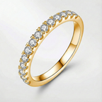 Vielsesring med moissanite